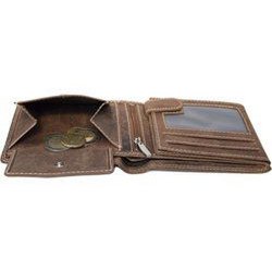 Portefeuille masculin - cuir cognac avec protection RFID et anti-skim