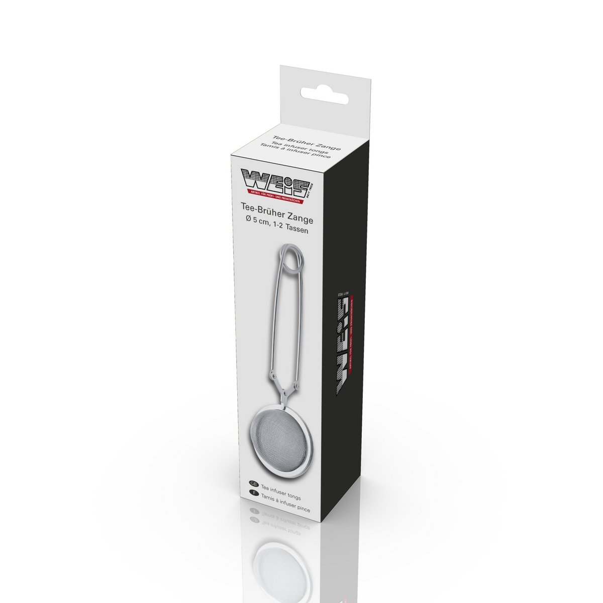 Tea brewer tongs made of stainless steel Ø 5 cm