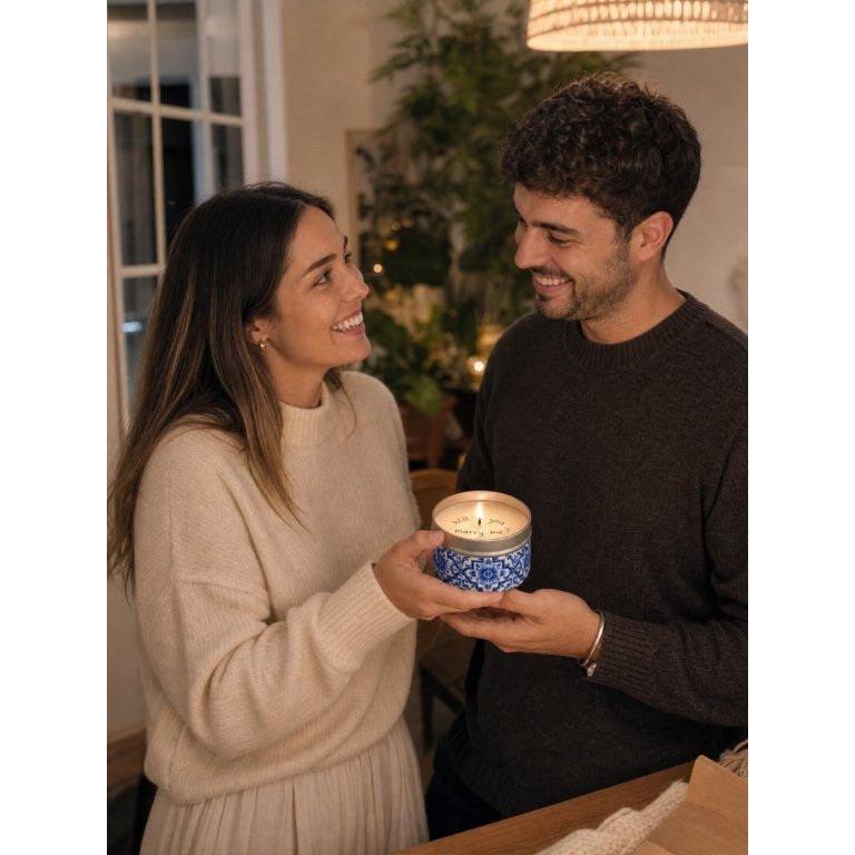Vela sorpresa LAVURI, mensaje en lata, vela perfumada de cera de soja natural hecha a mano, vela de regalo de mensaje secreto