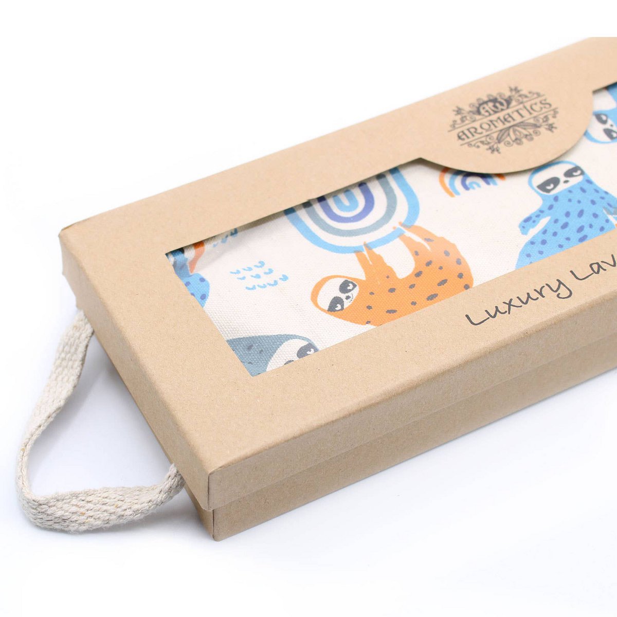 Luxe lavendel tarwezak in geschenkverpakking - Lazy Sloth