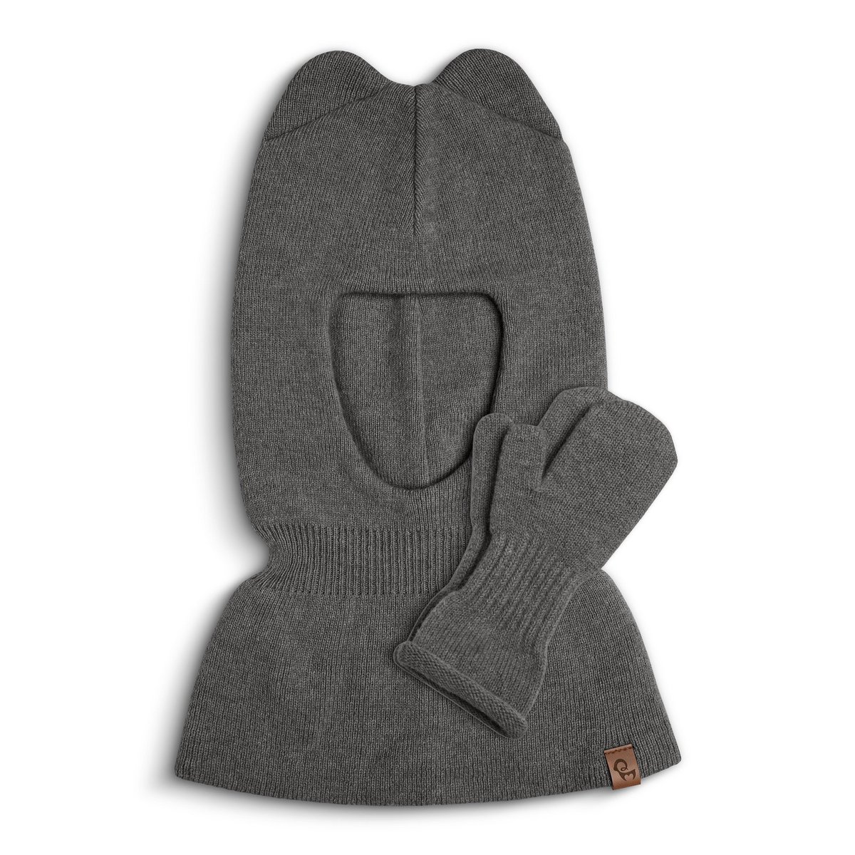 Kids Knitted Balaclava & Mitten's 2-Piece Set