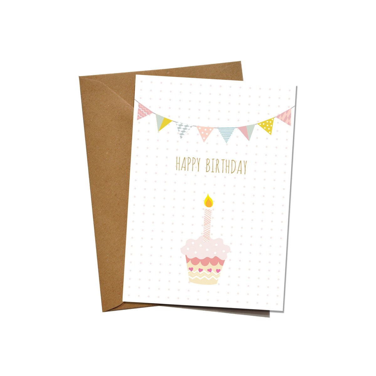 Grusskarte "Happy Birthday Cupcake"