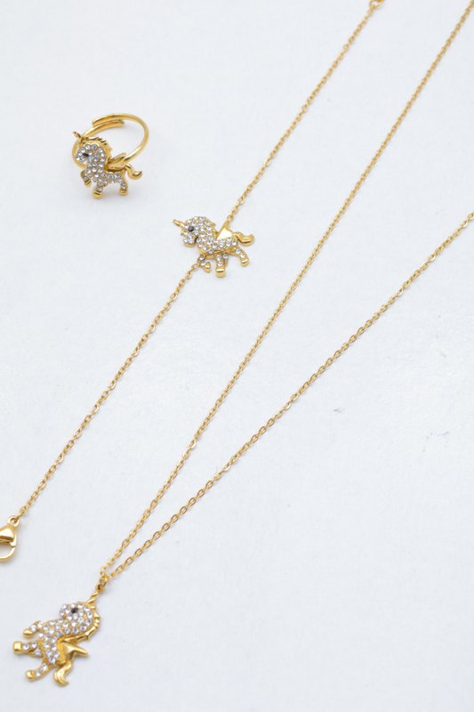 Parure de bijoux en acier inoxydable