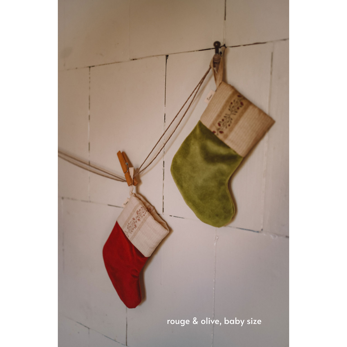 TISU Christmas Stocking, Olive