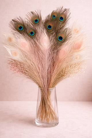 Peacock feathers