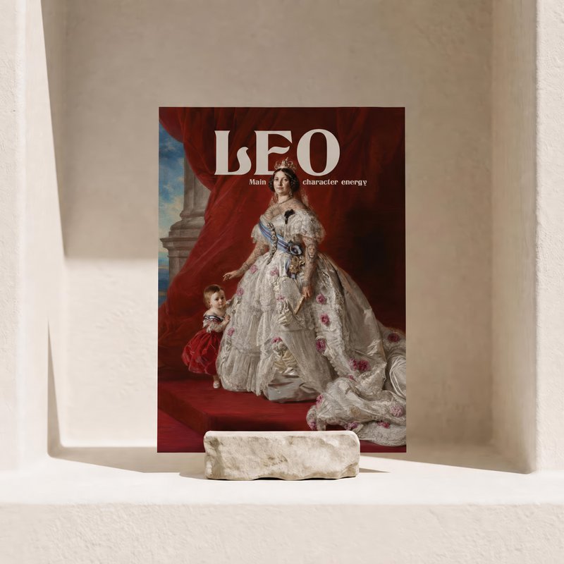 Leo - Postcard - Astro Queen Collection 