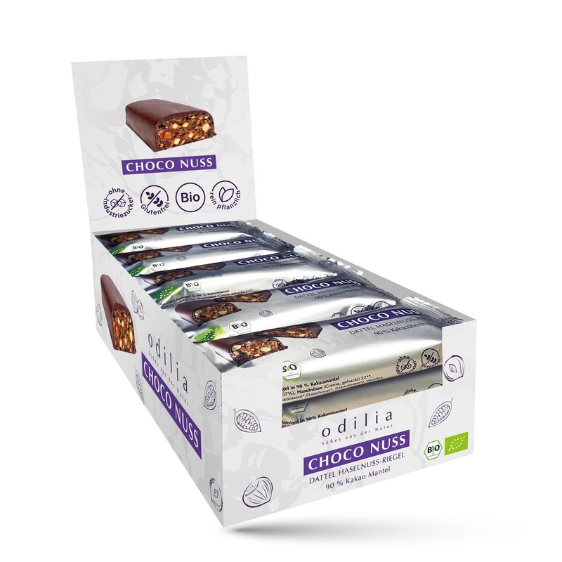 Choko Nuss Bio Dattel-Haselnussriegel