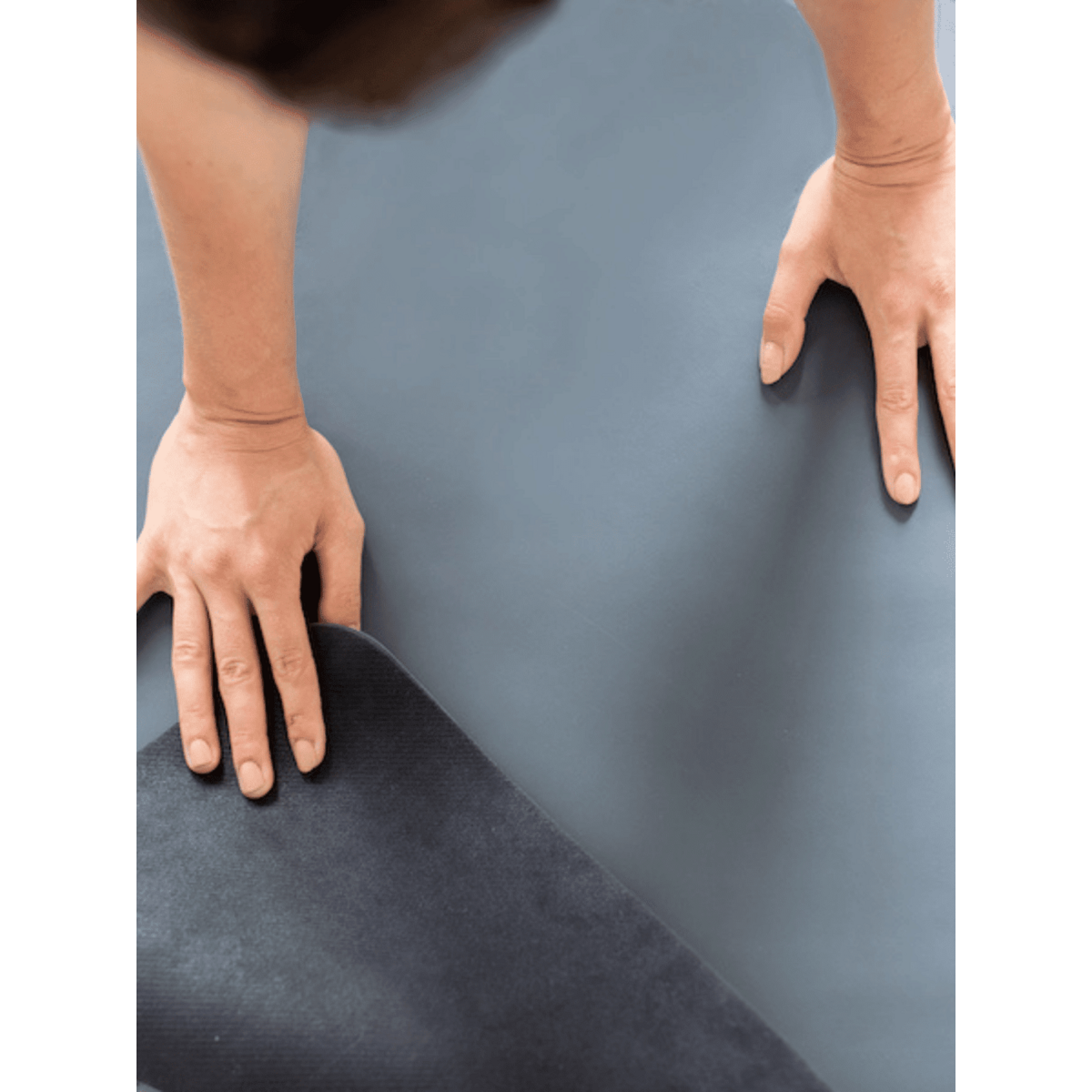 Yogamat natuurrubber - lichtgrijs