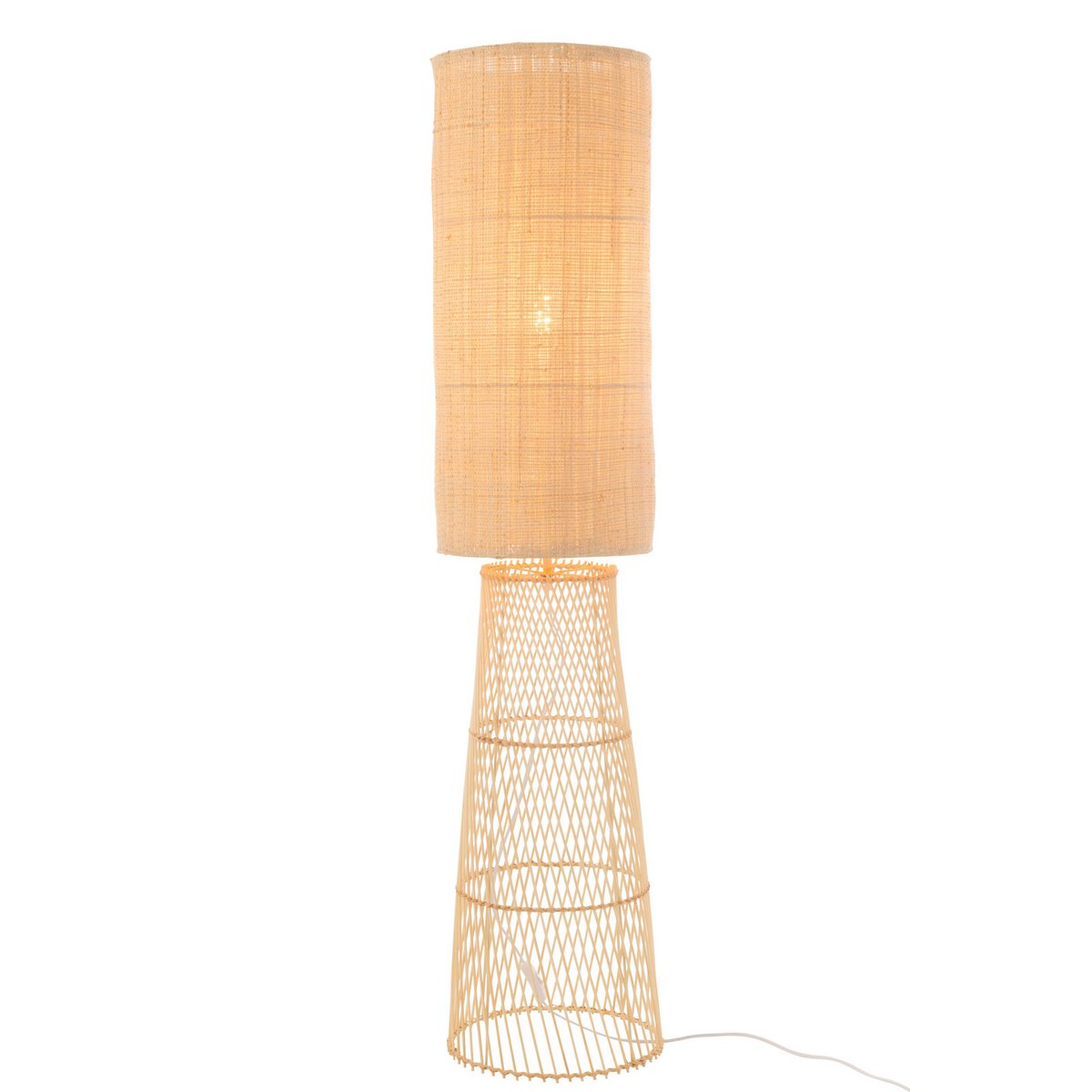 J-Line Lamp Room Linnen/Bamboe Naturel