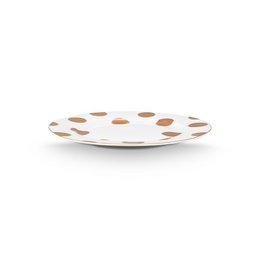 Plate Dot Delight White-Gold 23cm