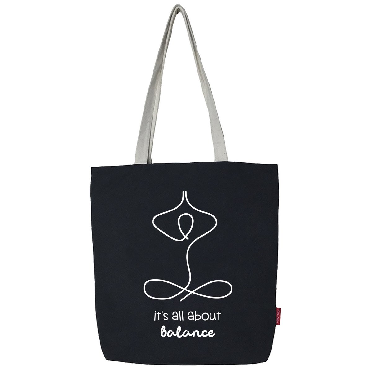 Totebags. Bolso grande modelo "Det handler om balance"