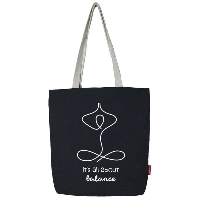 Totebags. Bolso grande modelo "Det handler om balance"