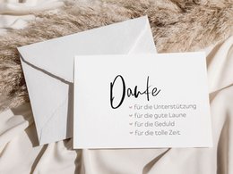 Strona pocztówka „Dziękuję (wsparcie)”