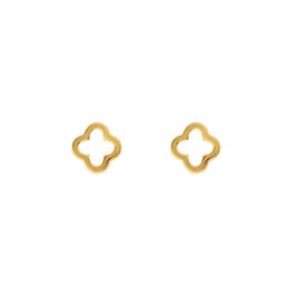 MINI Clover ear studs, 18 K yellow gold plated