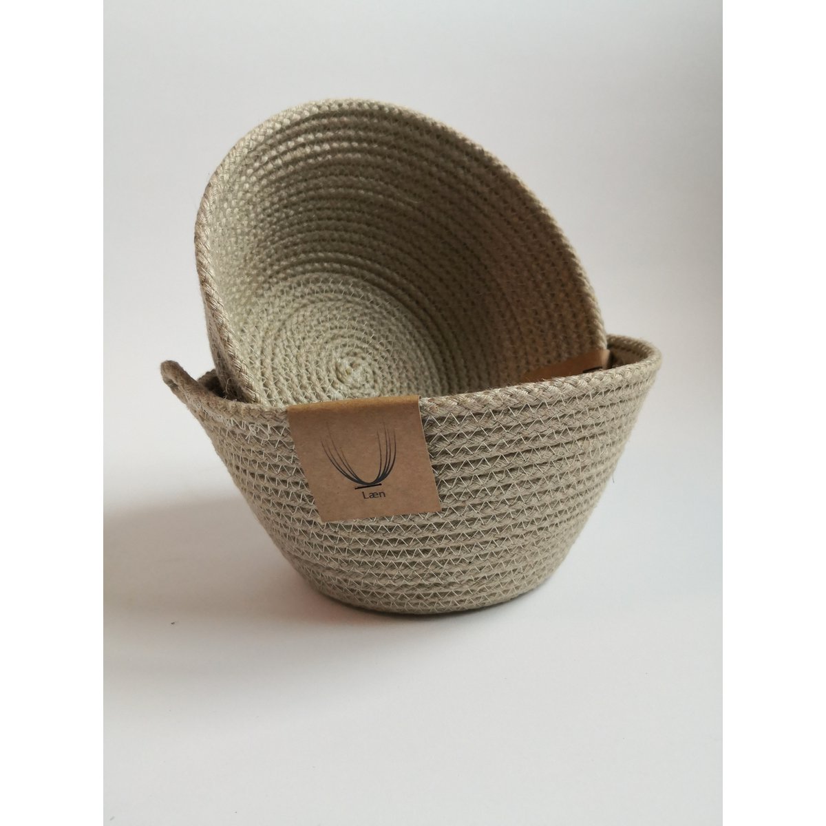 Ronde Jute Mand XS