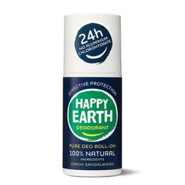 100% natural deodorant roller for men, provides 24-hour protection, made with natural ingredients.