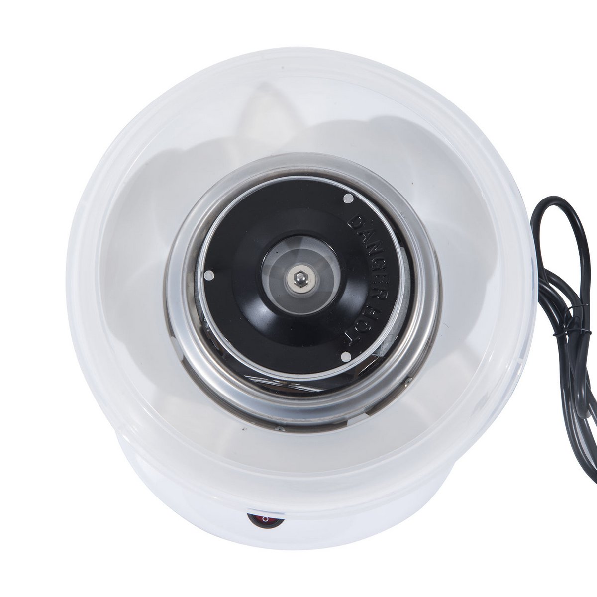 Máquina de algodón de azúcar para el hogar Máquina de algodón de azúcar Máquina de algodón de azúcar con palos y cuchara medidora Altura 18 cm 550 W para festivales infantiles, cumpleaños, fiestas rosa