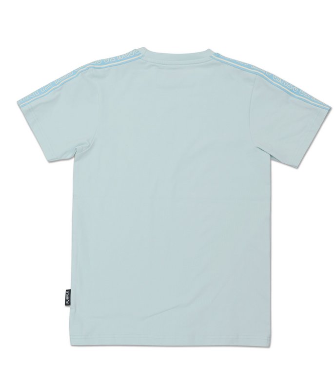 Camiseta niño Funkle – Azul claro con estampado Funkle