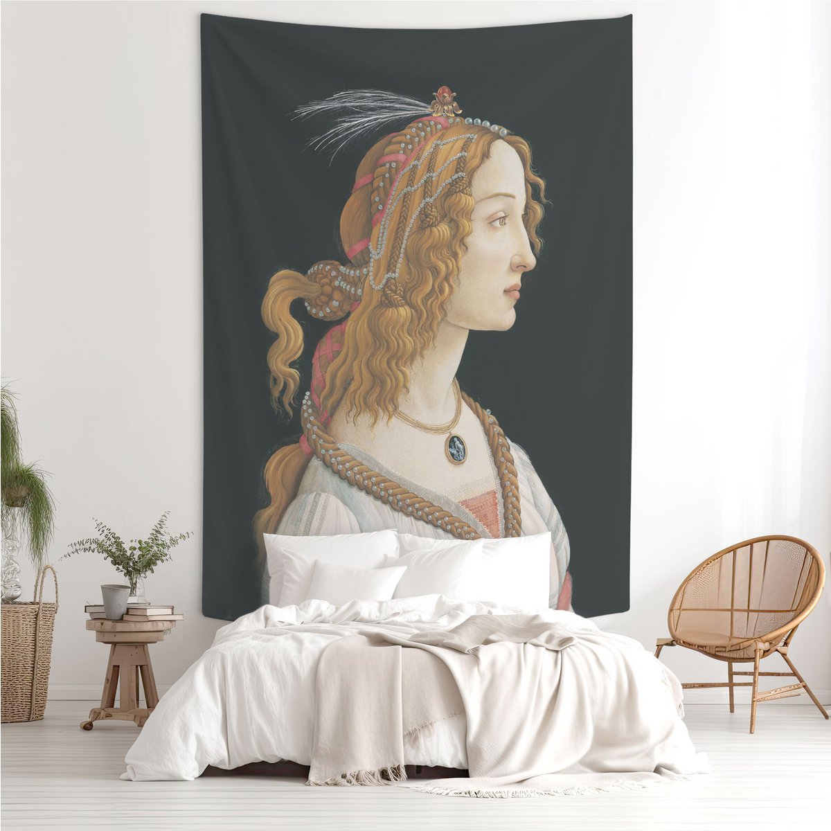 Portret van Simonetta Vespucci Wandtapijt