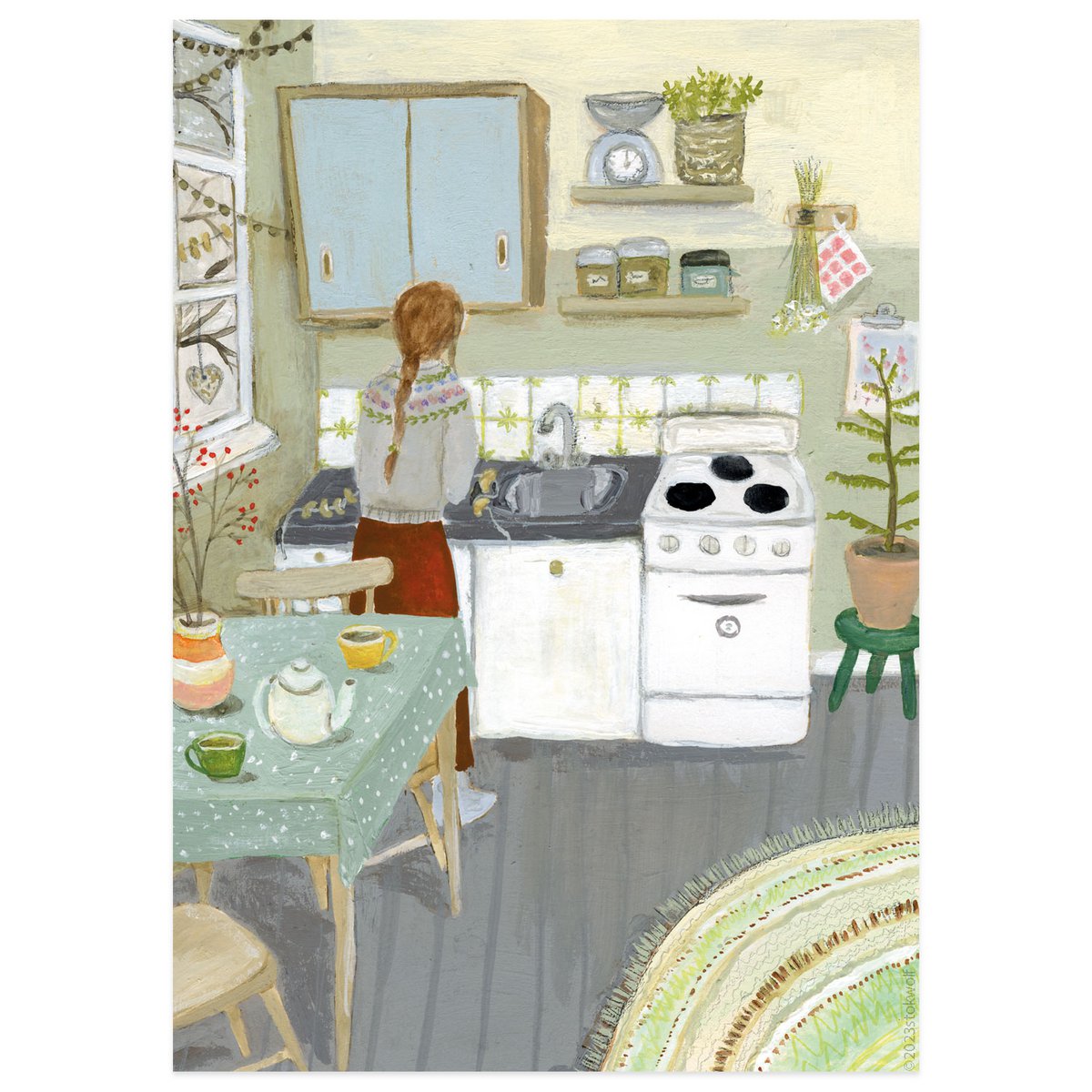 postcard | Winter in the kitchen