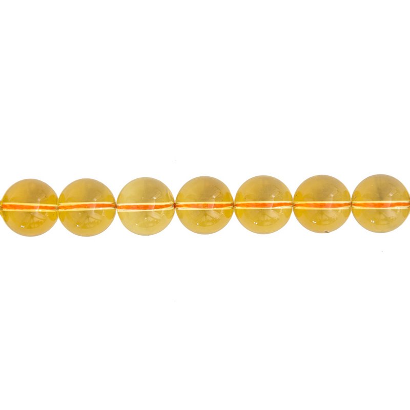 Filo di citrino - Pietre sferiche da 14 mm