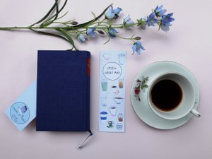 Maak een bladwijzer van koffie