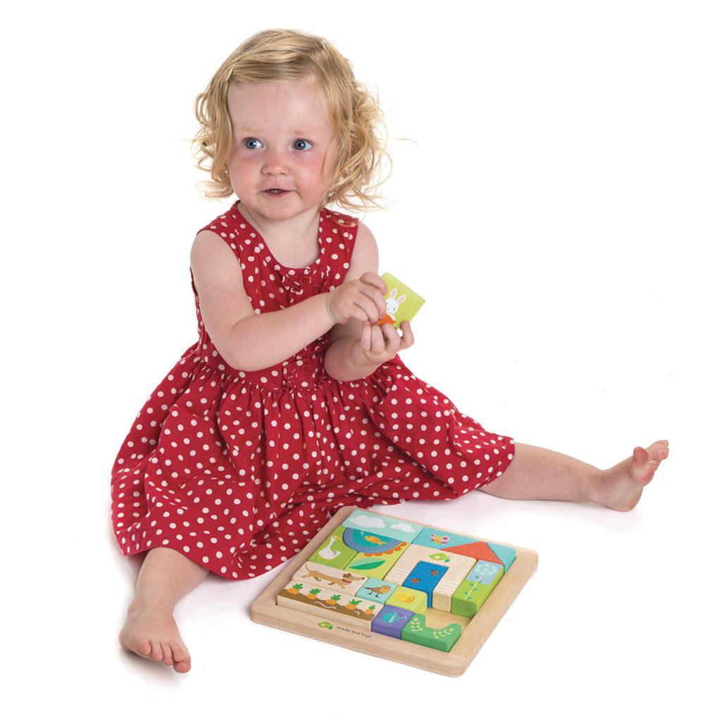 Jardin de puzzle de bloc