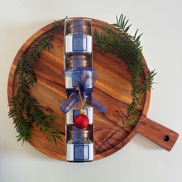 Salz-Quartett Blau Geschenkset