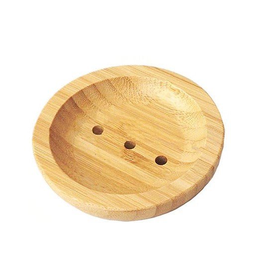 Bamboo soap dish Round