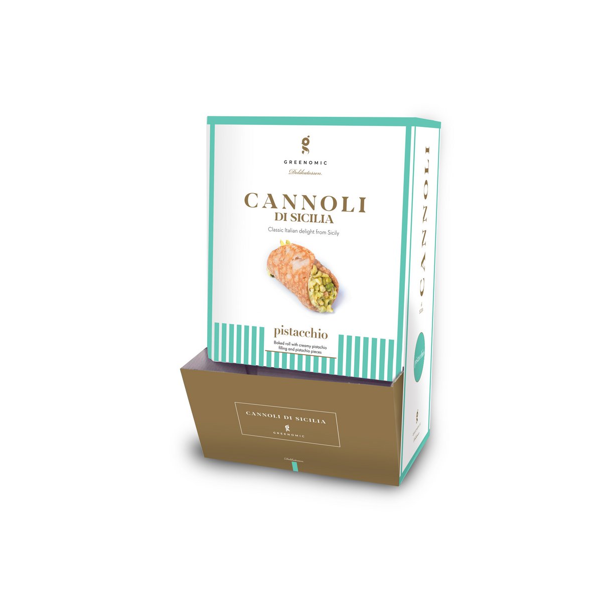 CANNOLI DI SICILIA PISTACHE DISPLAY 56 STK.