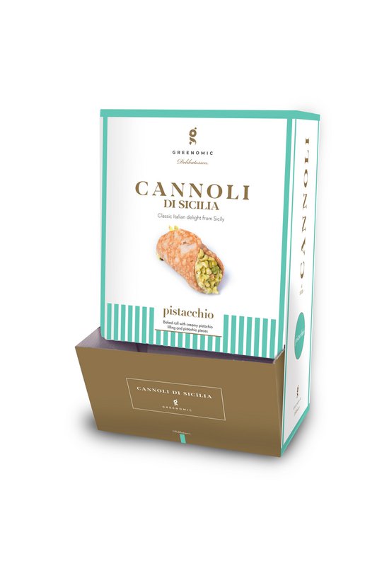 CANNOLI DI SICILIA PISTACCHIO DISPLAY 56 STK.