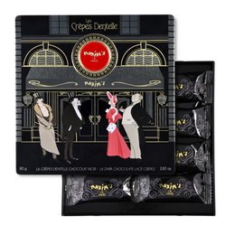 Æske med 16 mørk chokolade blonde crepes - 80 g