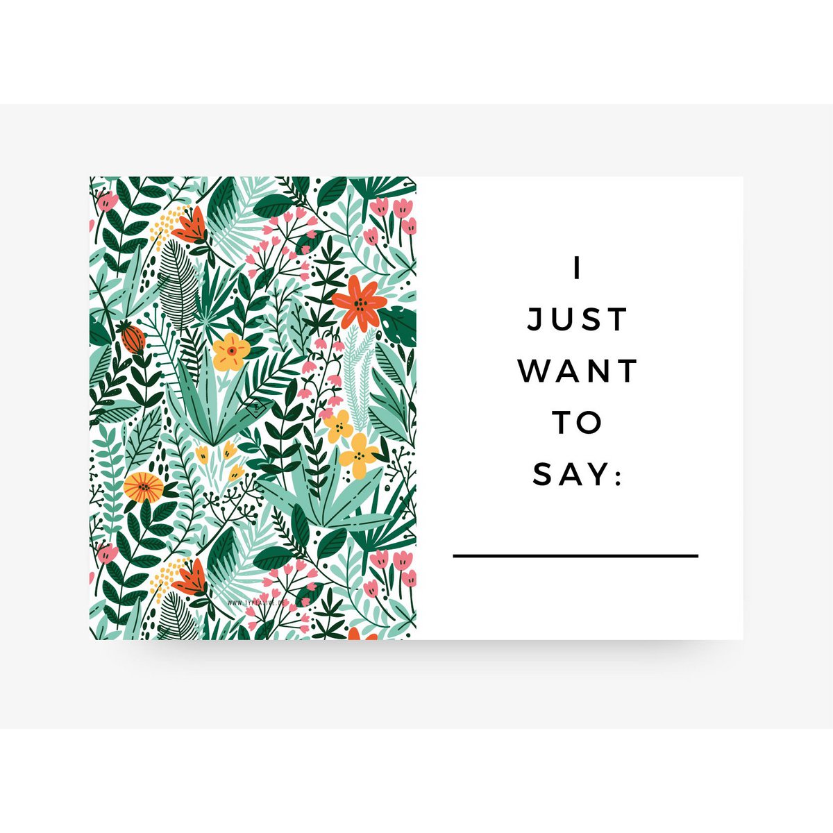 Grußkarte / Want To Say