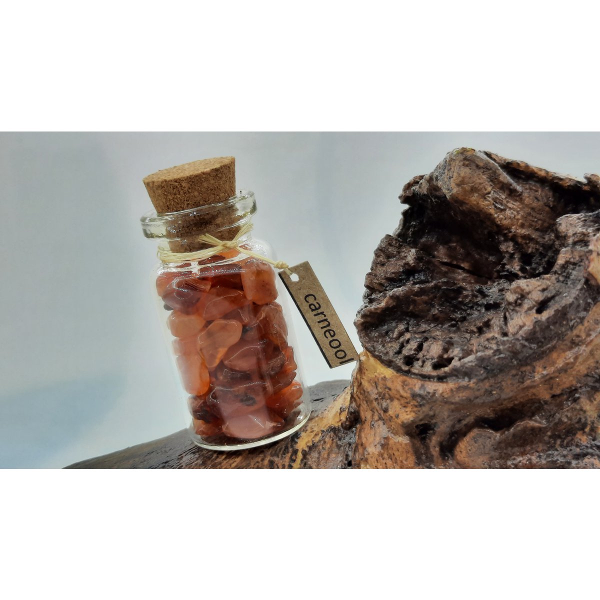 %23248 OW Botella de cristales de cornalina