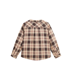Boys' Scottish plaid shirt with mandarin collar P152-11608183