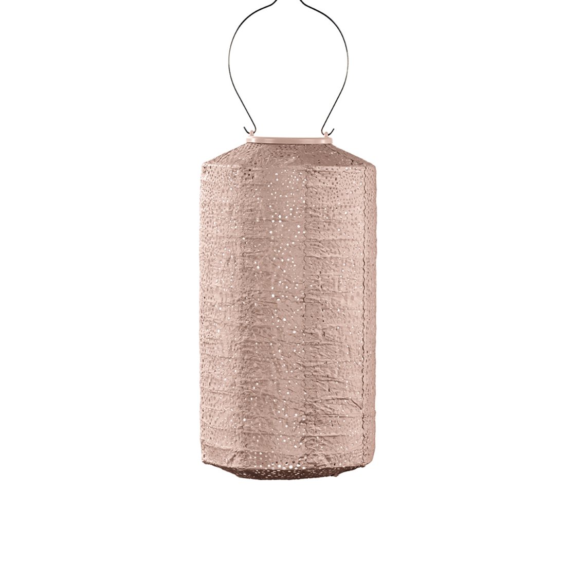Lumiz Solar Lampion Paisley Cylinder - 18 cm - Roze