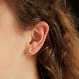 Moon golden studs