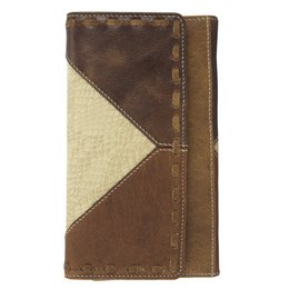 Cartera de mujer Sunsa. monedero de cuero. Cartera con protección RFID. Cartera sostenible hecha con retales de cuero. Cartera de mujer grande con muchos compartimentos para tarjetas de crédito: cartera/cartera para mujer, la mejor idea de regalo.