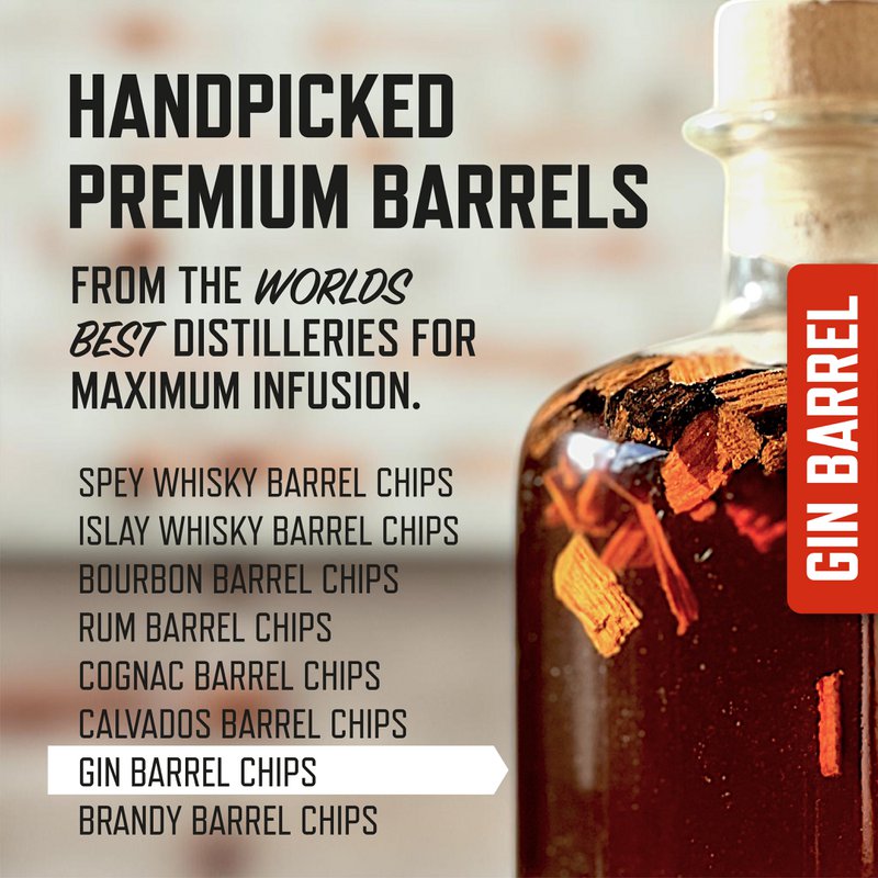 Deer Jimmy's® DIY Brandy Gift Set – Make Your Own Brandy with Premium Oak from the finest Brandy Barrels – Deep Barrel Aging for Any Spirit – The Perfect Gift for Men Copy