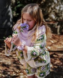 Echarpe mousseline enfant • Mauve