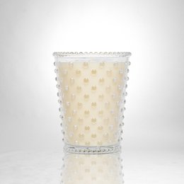 Simpatico Hobnail Glass Candle 16oz %2326 Scotch Pine