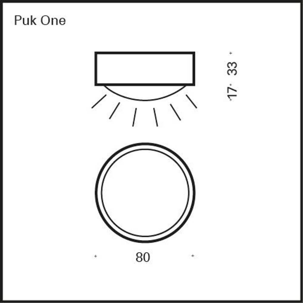 LED ceiling & wall lamp Puk One