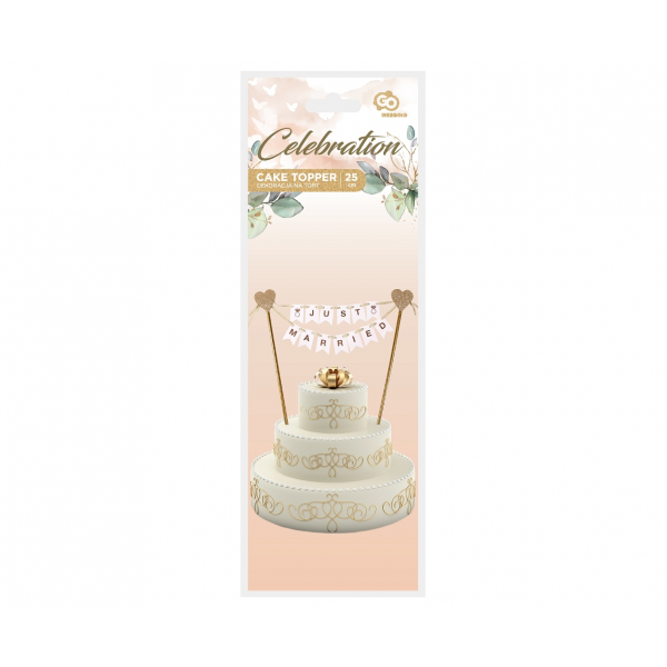Kuchendeckel - Just Married - Flaggen