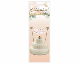 Kuchendeckel - Just Married - Flaggen