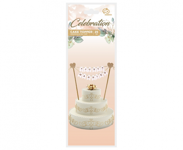 Kuchendeckel - Just Married - Flaggen