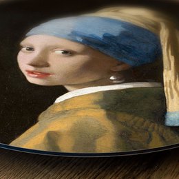 Wandkreis Mädchen mit Perlenohrring Johannes Vermeer - runde Malerei - Wandkreis