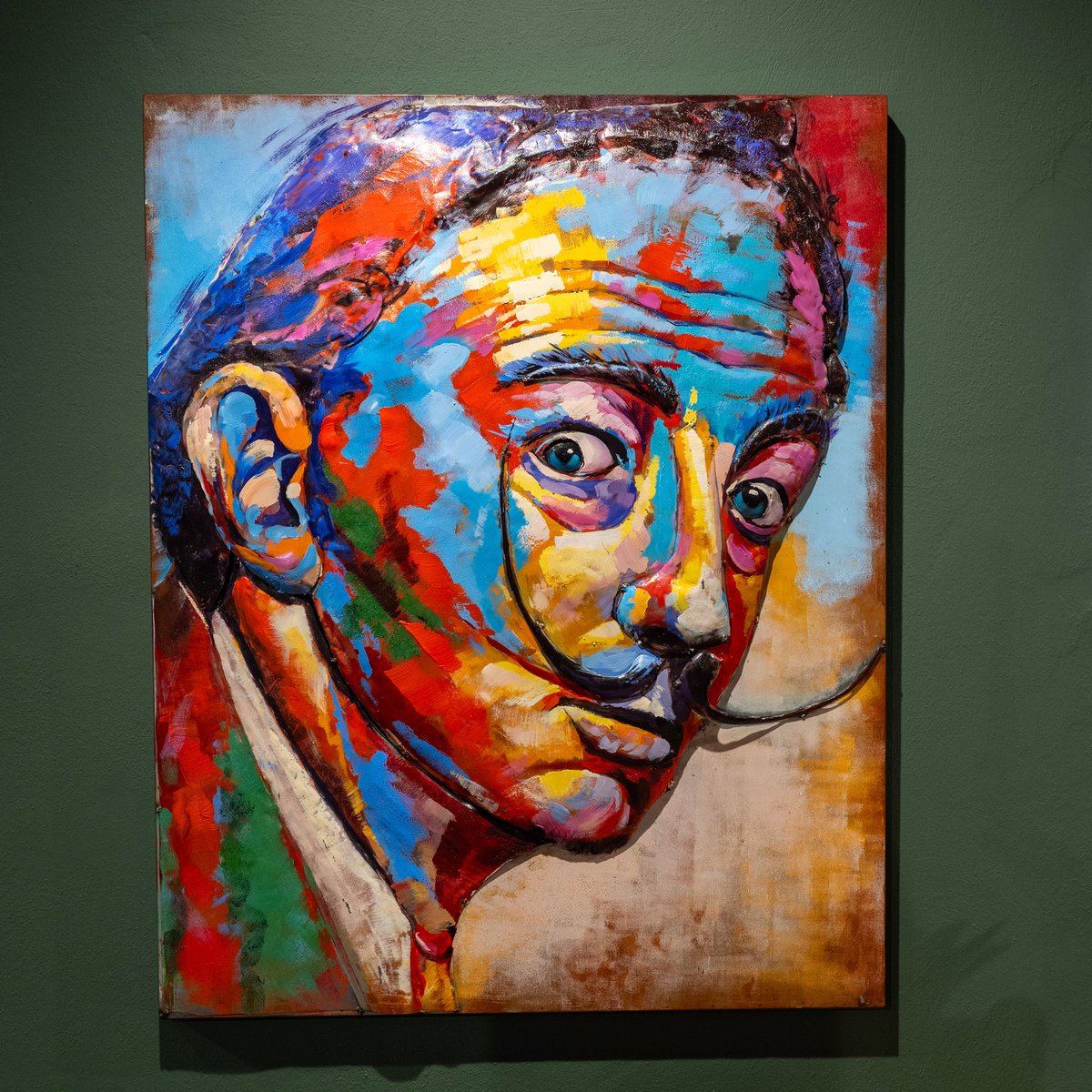 “Salvador” metal picture 80 x 100 x 8 cm