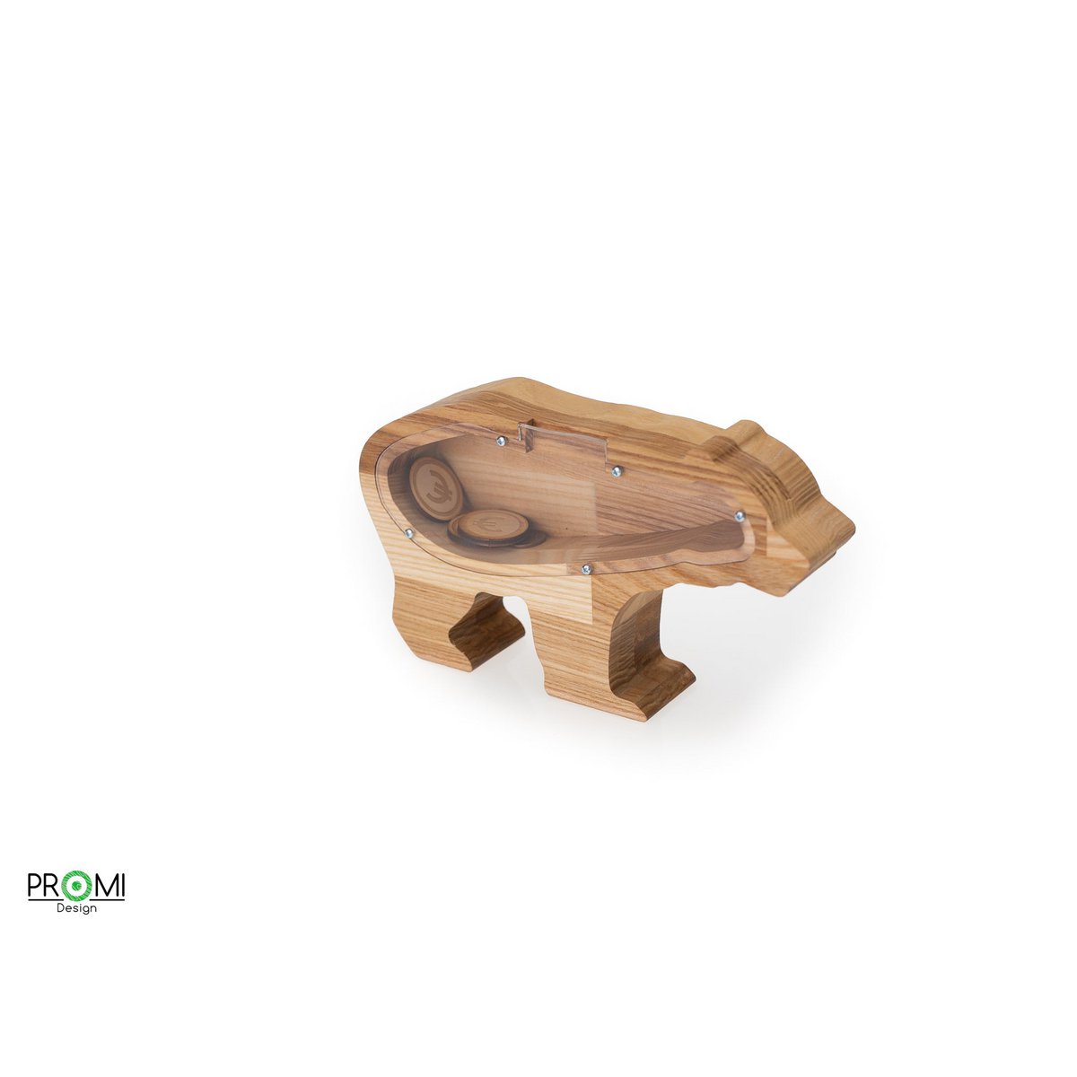 Sparschwein, Holzbär-Sparschwein