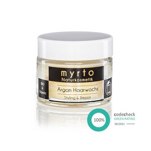 myrto Bio Argan Haarwachs - glättender Finisher für Styling und Repair