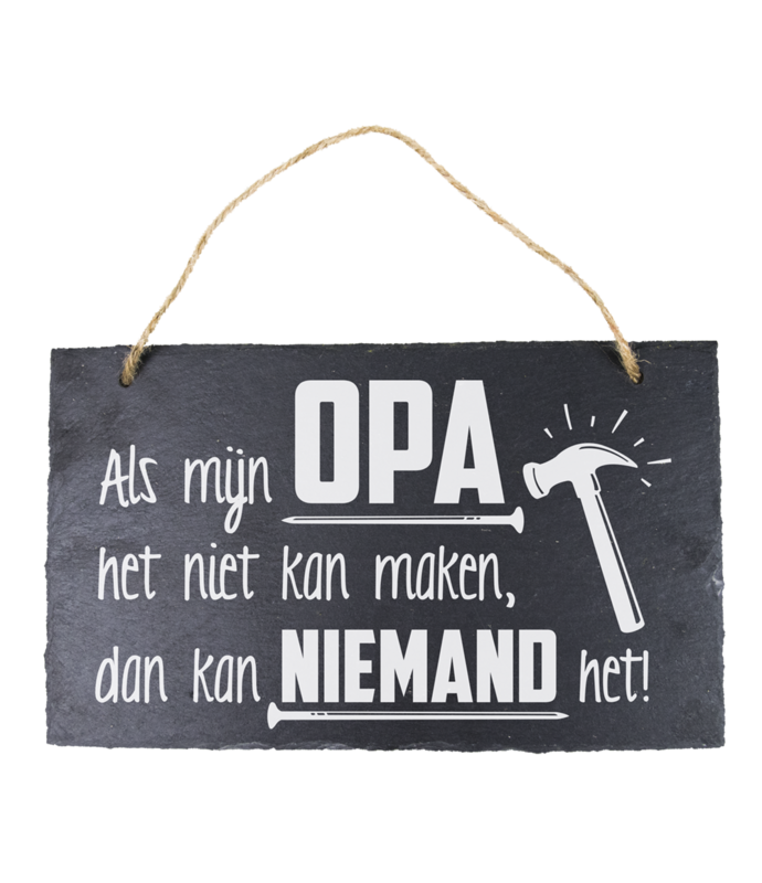 Leisteen - Als mijn Opa het niet kan maken